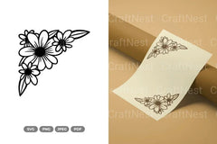 Floral Frame Cut SVG Bundle - CraftNest - Digital Crafting and Art