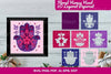 Floral Hamsa Hand 3D Layered Papercut Clipart Bundle