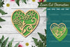 Floral Heart Laser Cut Decoration Clipart Bundle