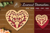Floral Heart Laser Cut Decoration Clipart Bundle