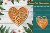 Floral Heart Laser Cut Decoration Clipart Bundle