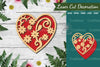 Floral Heart Laser Cut Decoration Clipart Bundle