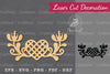 Floral Heart Laser Cut Decoration Clipart Bundle