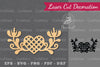 Floral Heart Laser Cut Decoration Clipart Bundle