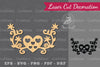 Floral Heart Laser Cut Decoration Clipart Bundle