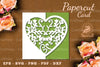 Floral Heart Papercut Card SVG Bundle