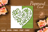 Floral Heart Papercut Card SVG Bundle