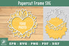 Floral Heart Papercut Frame SVG Bundle