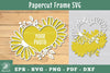Floral Heart Papercut Frame Clipart Bundle