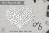 Floral Heart Papercut SVG Bundle