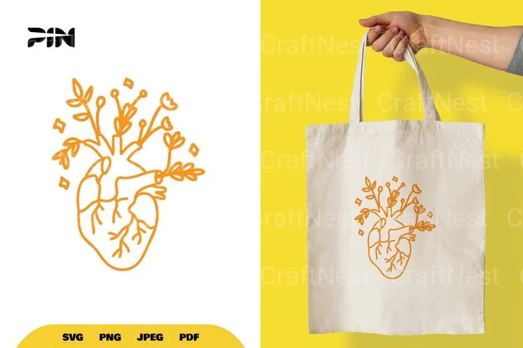 Floral Heart SVG Bundle - CraftNest - Digital Crafting and Art
