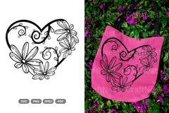 Floral Heart Wedding Invitation Clipart Bundle - CraftNest - Digital Crafting and Art