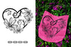 Floral Heart Wedding Invitation Clipart Bundle