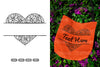 Floral Heart Split Border Wedding Invitation Clipart Bundle