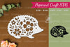 Floral Hedgehog Paper Cut Clipart Bundle