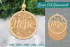 Floral Hope Laser Cut Ornament Clipart Bundle