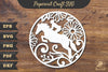 Floral Horse Riding Papercut Clipart Bundle