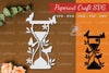 Floral Hourglass Paper Cut Clipart Bundle