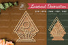 Floral House Laser Cut Decoration Clipart Bundle