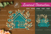 Floral House Laser Cut Decoration Bundle