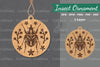 Floral Insect Laser Cut Ornament Clipart Bundle