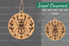 Floral Insect Laser Cut Ornament Clipart Bundle