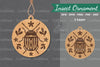 Floral Insect Laser Cut Ornament Clipart Bundle