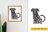 Floral Inside Dog Monogram SVG Bundle