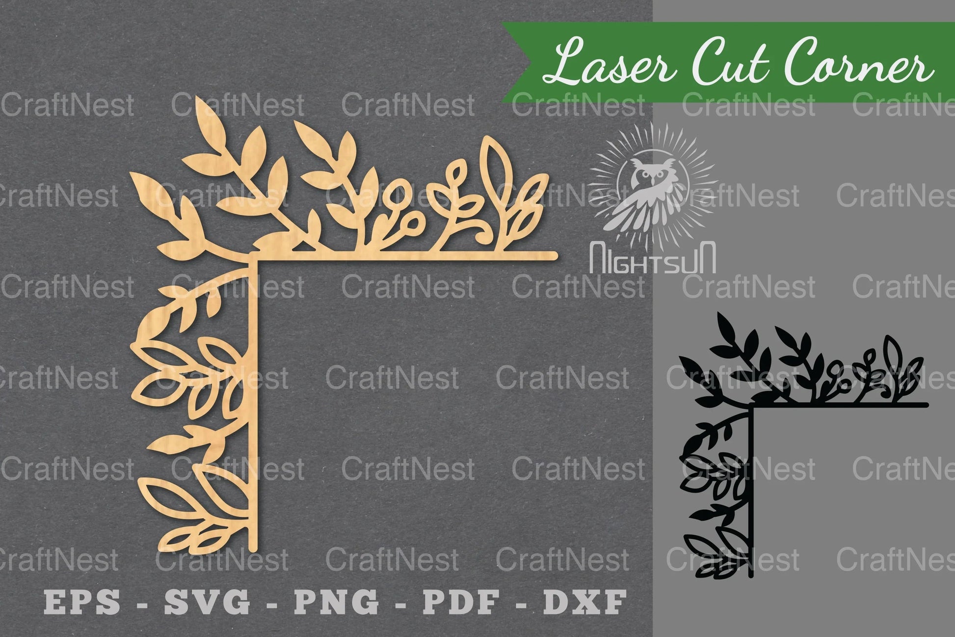 Floral Laser Cut Corner Clipart Bundle - CraftNest - Digital Crafting and Art