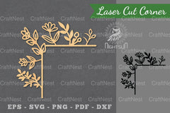 Floral Laser Cut Corner Clipart Bundle - CraftNest - Digital Crafting and Art