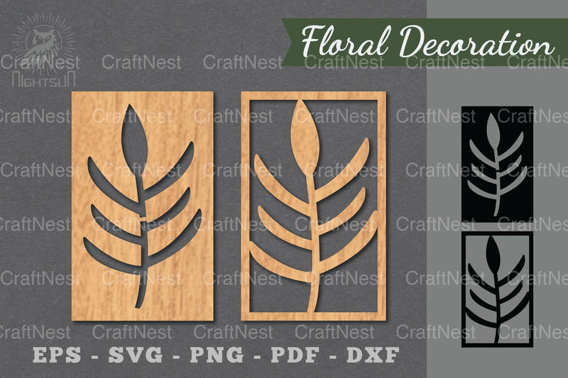 Floral Laser Cut Decoration SVG Bundle - CraftNest - Digital Crafting and Art
