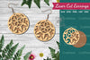 Floral Laser Cut Earrings Clipart Bundle