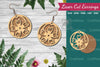 Floral Laser Cut Earrings Clipart Bundle