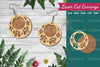 Floral Laser Cut Earrings Clipart Bundle