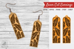 Floral Laser Cut Earrings SVG Bundle - CraftNest - Digital Crafting and Art