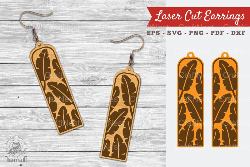 Floral Laser Cut Earrings SVG Bundle - CraftNest - Digital Crafting and Art