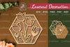 Floral Laser Cut Home Decoration Clipart Bundle