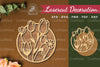 Floral Laser Cut Home Decoration Clipart Bundle