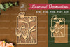 Floral Laser Cut Home Decoration Clipart Bundle