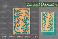 Floral Laser Cut Wall Decor Clipart Bundle - CraftNest - Digital Crafting and Art