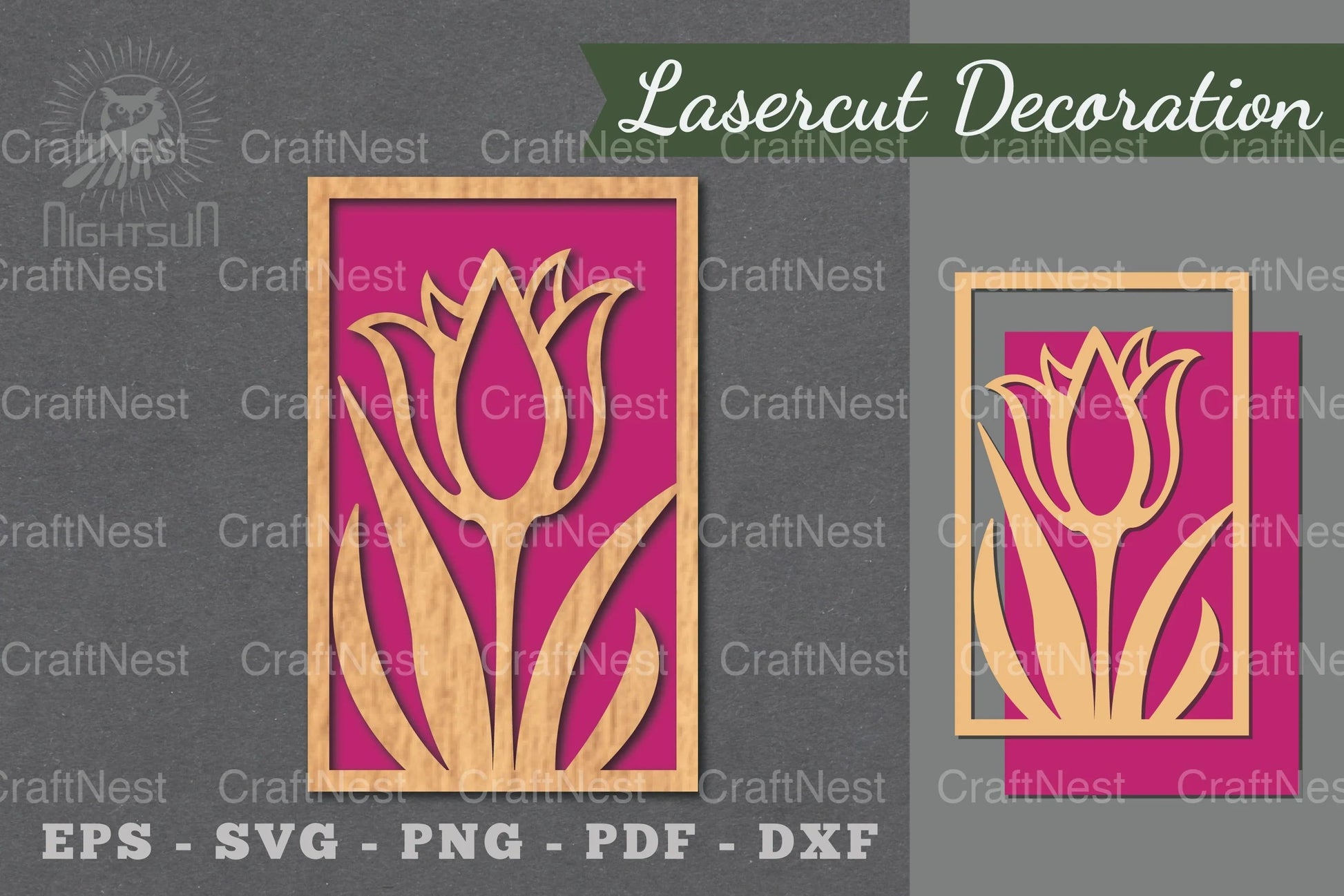 Floral Laser Cut Wall Decor Clipart Bundle - CraftNest - Digital Crafting and Art