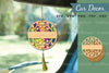 Floral Lasercut Car Decoration Clipart Bundle