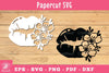 Floral Lips Papercut SVG Bundle