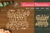Floral Love Laser Cut Decoration Clipart Bundle