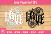 Floral Love Papercut Clipart Bundle