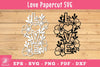 Floral Love Papercut SVG Bundle