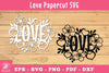 Floral Love Papercut SVG Bundle