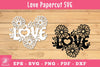 Floral Love Papercut SVG Bundle