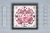 Floral Mom 3D Papercut Shadow Box SVG Bundle