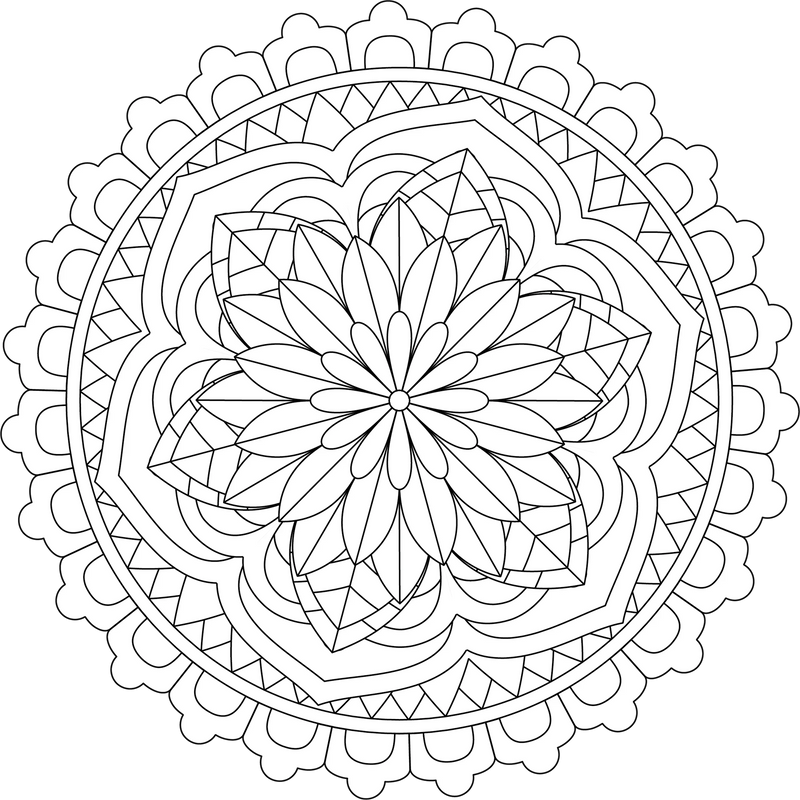 Colorist Heaven Mandala Coloring Book - CraftNest - Digital Crafting and Art